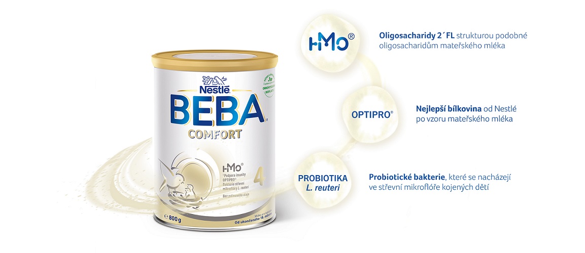 Obrázek BEBA COMFORT 4 Pokračovací mléko od ukončeného 18. měsíce 800 g