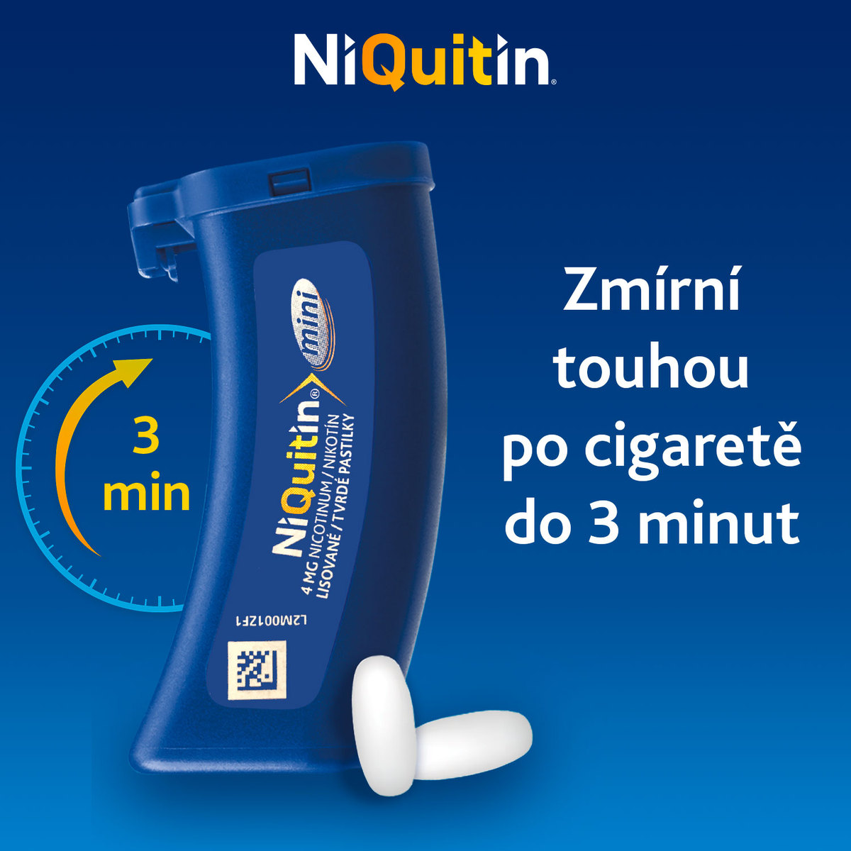 Obrázek NIQUITIN Mini pastilky rozpustné v ústech 4 mg 20 kusů (2)
