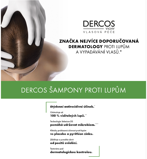 Obrázek VICHY Dercos Šampon proti lupům pro normální až mastné vlasy 200 ml