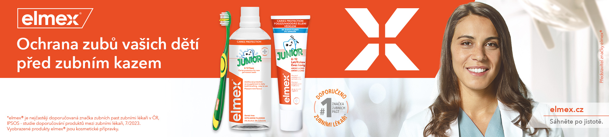 Obrázek ELMEX Junior Dětská zubní pasta pro děti ve věku 6-12 let  75 ml