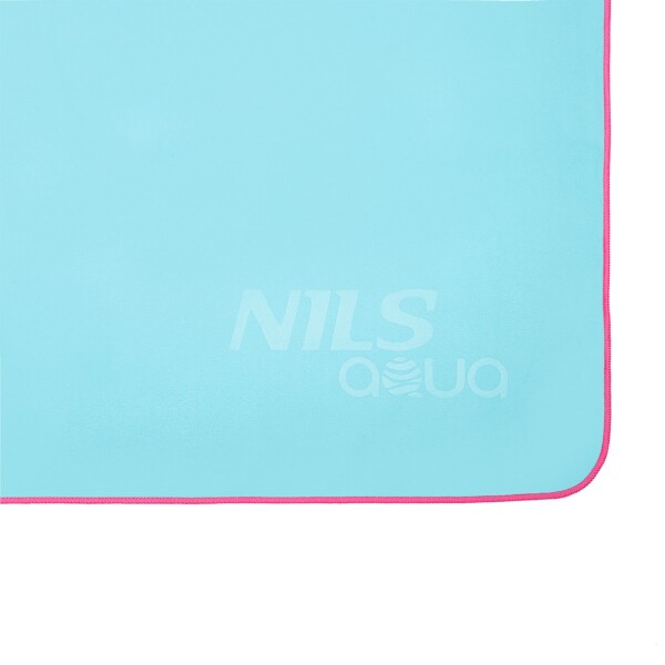 Obrázek NILS Aqua NAR13 ručník z mikrovlákna světle modrý-růžový 200 x 90 cm (2)