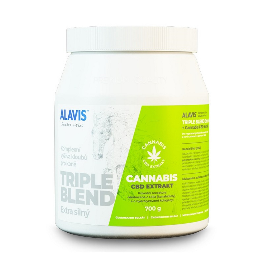 Obrázek ALAVIS Triple Blend Extra silný s extraktem Cannabis CBD 700 g