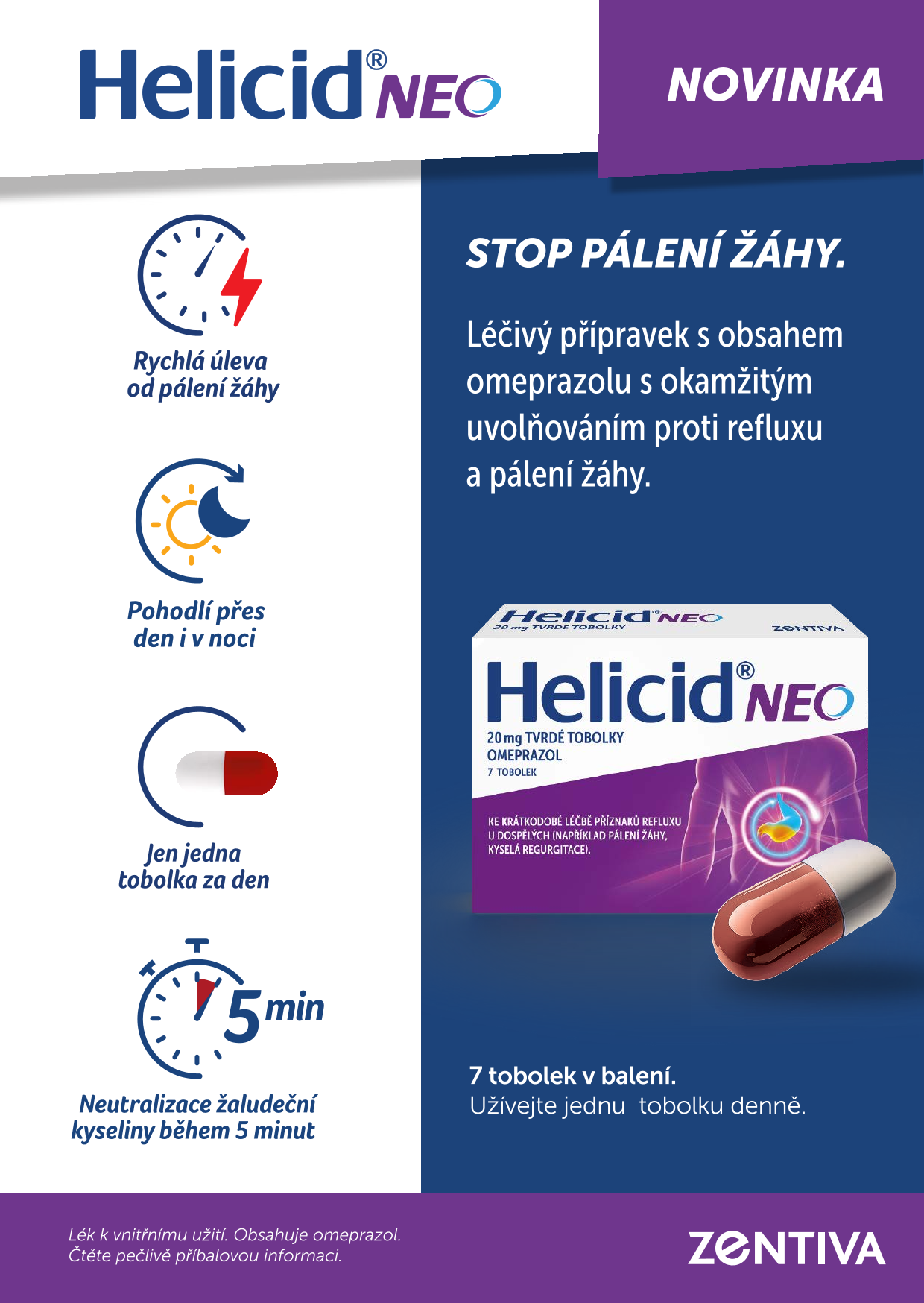 Obrázek HELICID Neo 20 mg 7 tobolek (2)