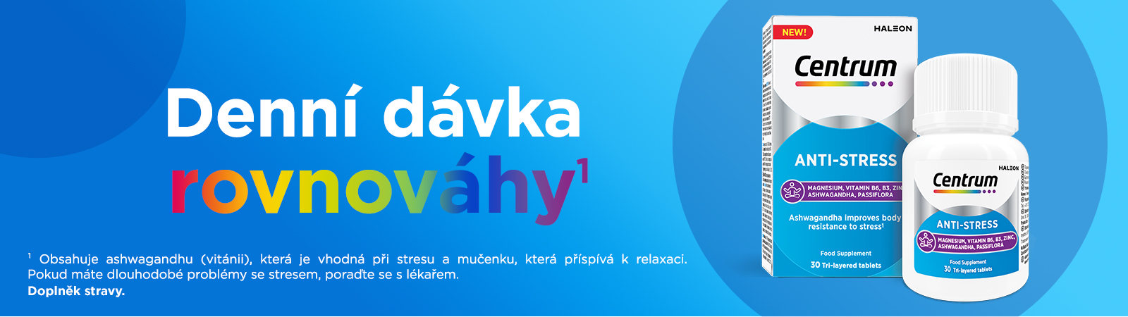 Obrázek CENTRUM Anti-Stress Ashwagandha + magnézium 30 tablet (4)