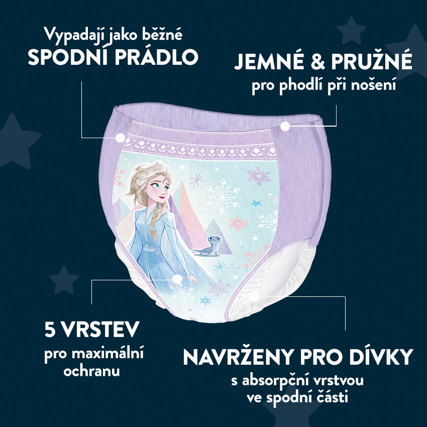 Dry nites - kalhotky dívky 4-7