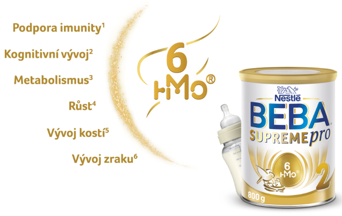 Obrázek BEBA SUPREMEpro 2 kojenecké mléko od ukončeného 6. měsíce 6HMO 800 g (8)