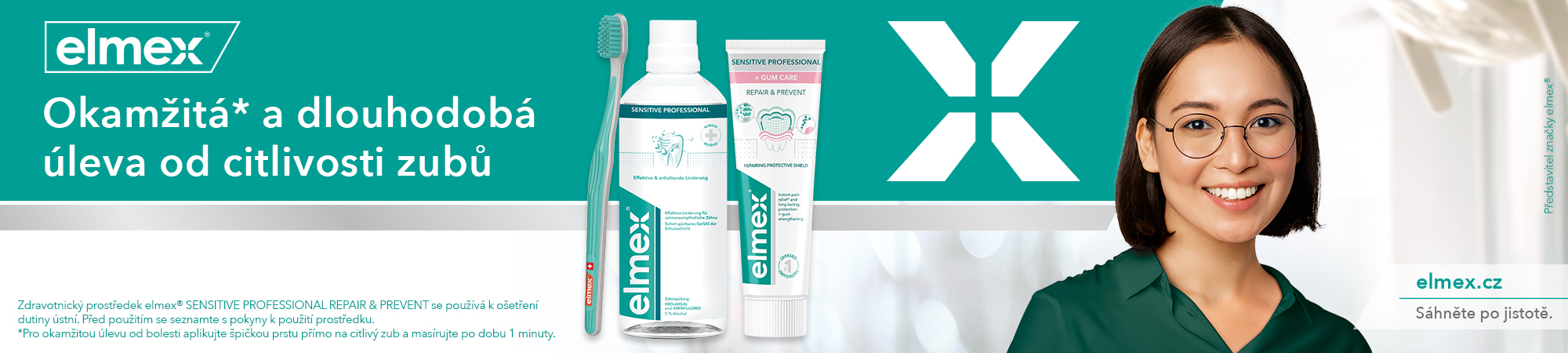 Obrázek ELMEX Sensitive Professional Repair & Prevent Zubní pasta 3 x 75 ml