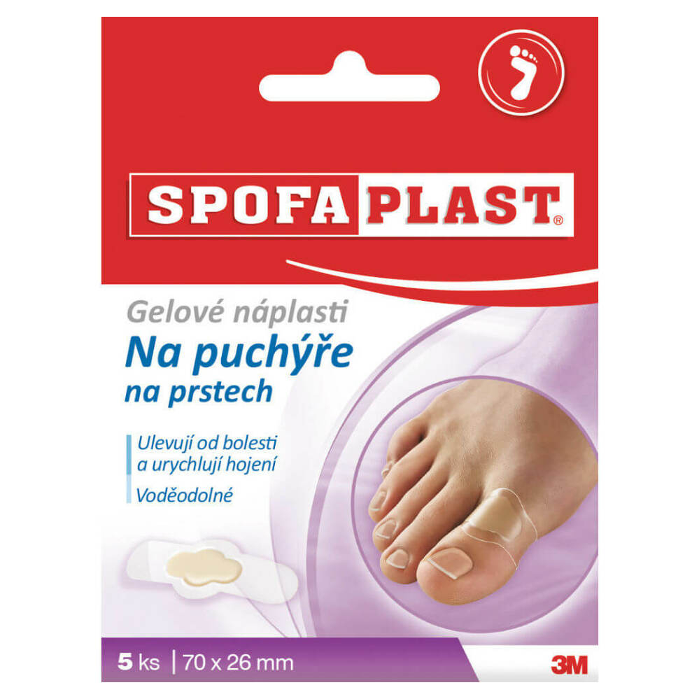 Obrázek 3M™ SPOFAPLAST 911 Gelové náplasti na puchýře na prstech 5 kusů