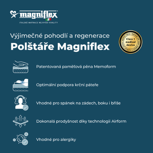 Obrázek MAGNIFLEX Baby zdravotní polštář 50x26x5&nbsp;cm (7)