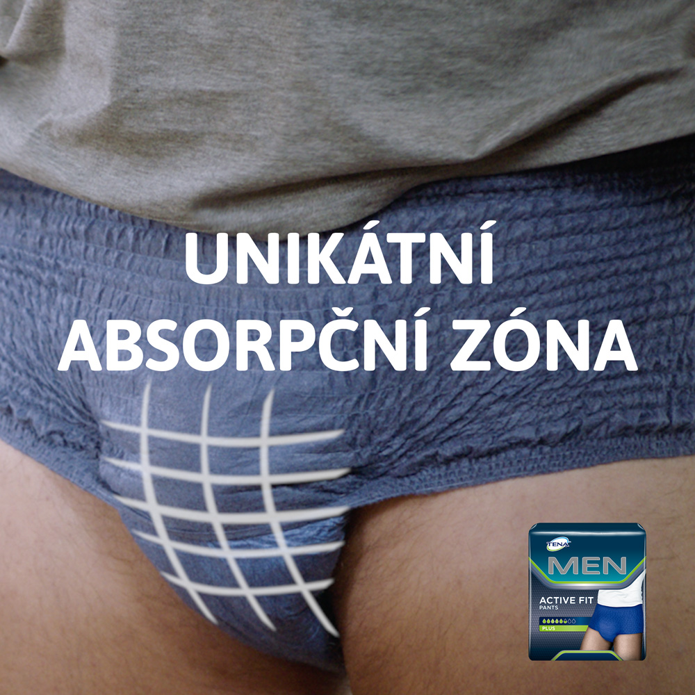 Obrázek TENA Men pants plus inkontinenční kalhotky velikost M 9 kusů (2)
