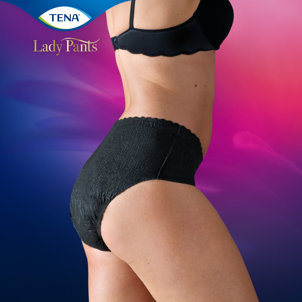 Obrázek TENA Lady Pants Plus Noir natahovací kalhotky vel.M 9 ks