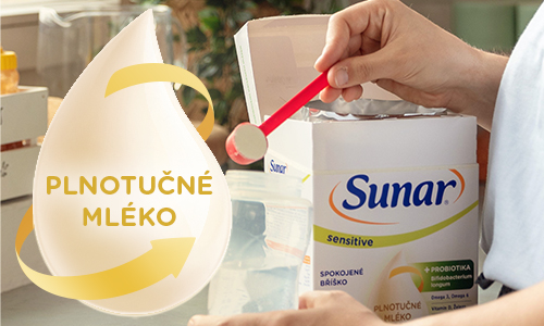 Obrázek SUNAR Sensitive 2 pokračovací kojenecké mléko 6m+ 500 g (3)