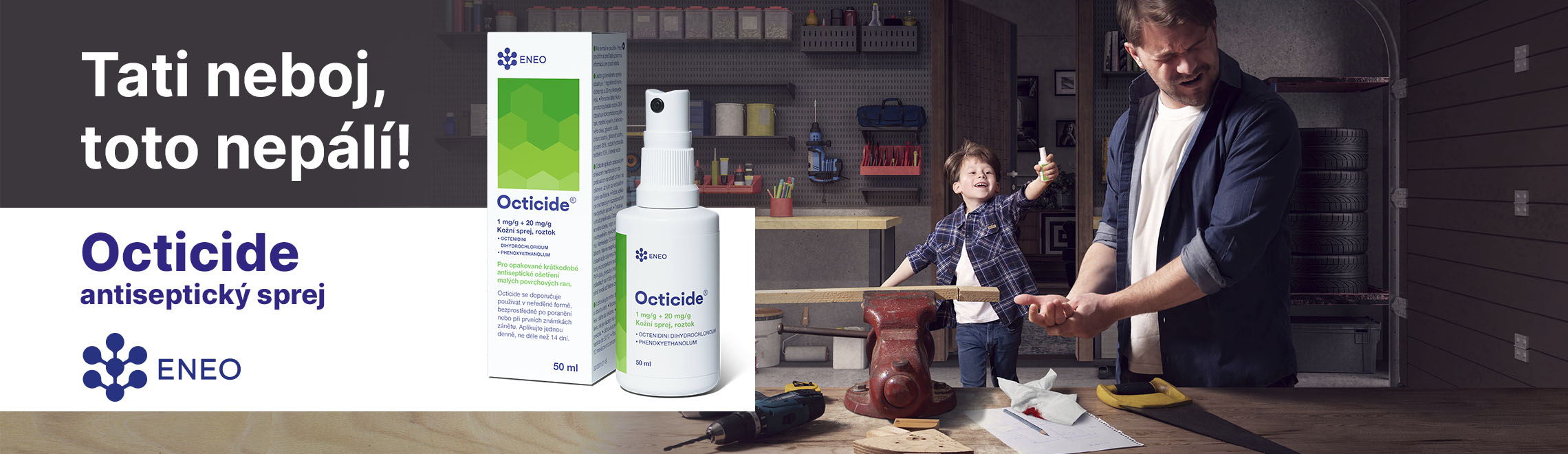 Obrázek ENEO Octicide 1 mg/g + 20 mg/g kožní sprej, roztok 250 ml (22)