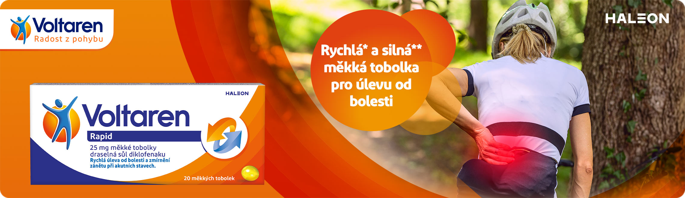 Obrázek VOLTAREN Rapid 25mg 20 měkkých tobolek