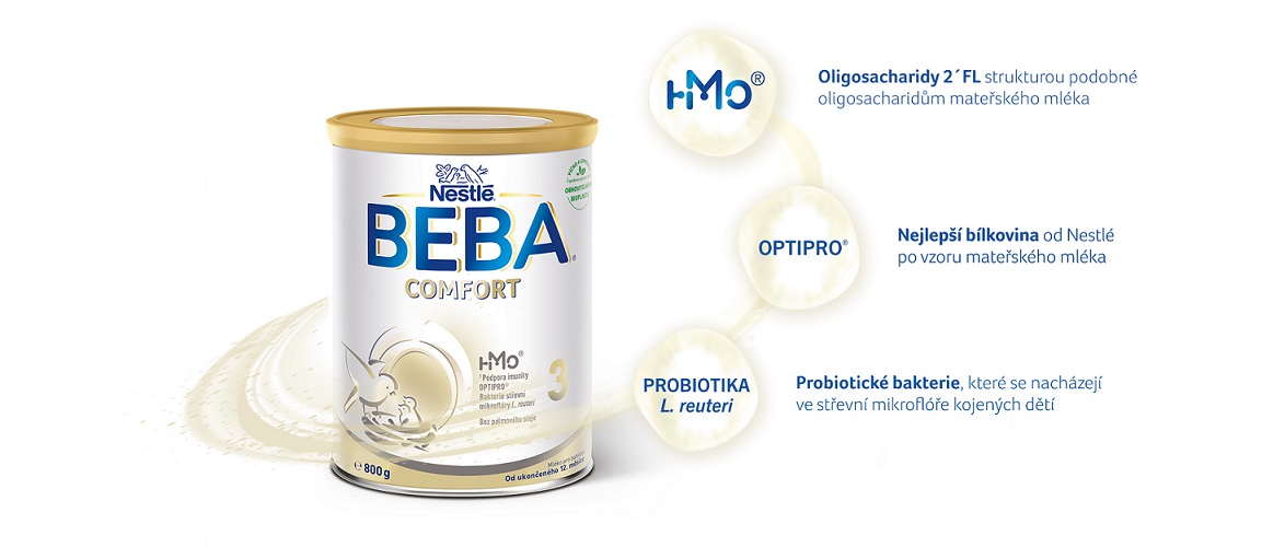Obrázek BEBA COMFORT 3 Pokračovací mléko od ukončeného 12. měsíce 800 g (3)