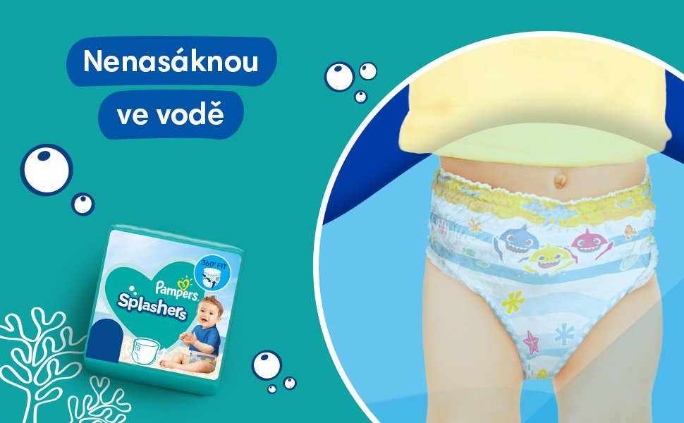 Pampers Splashers taille 5-6 +14kg 10 couches