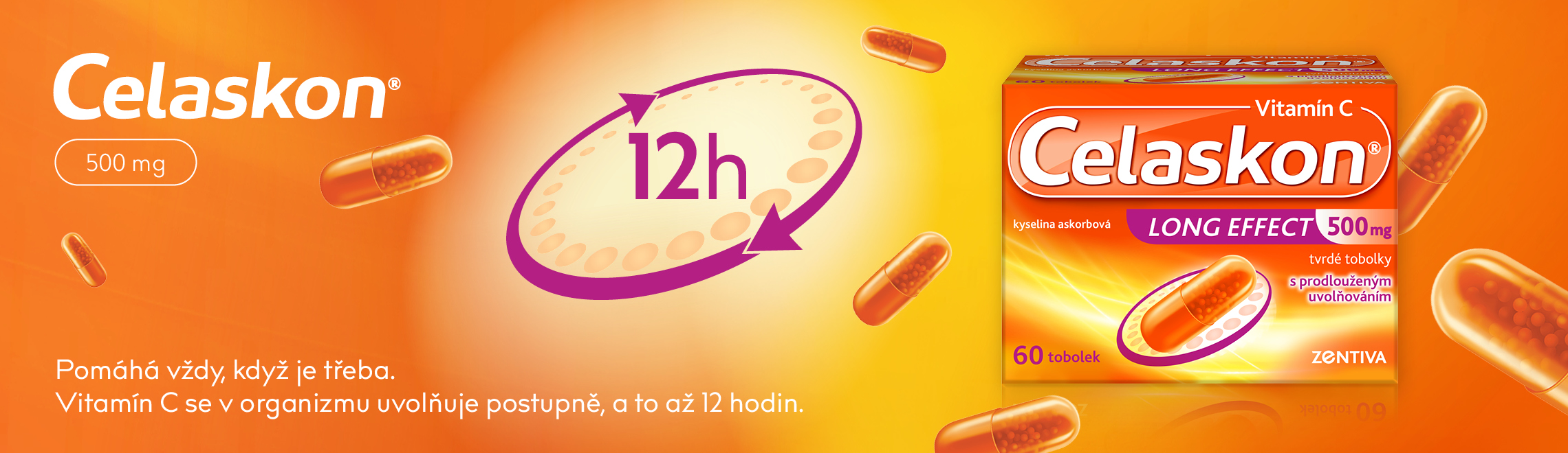 Obrázek CELASKON Long effect 500 mg 60 tablet