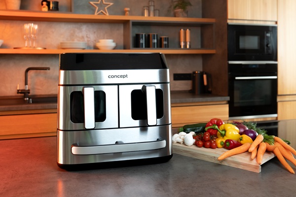 Obrázek CONCEPT FR9000 Horkovzdušná fritéza pizza trio 18,5 l (6)