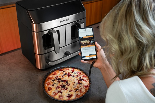 Obrázek CONCEPT FR9000 Horkovzdušná fritéza pizza trio 18,5 l (9)