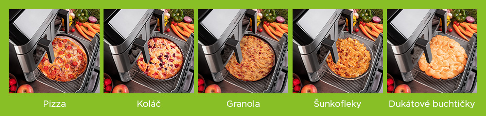 Obrázek CONCEPT FR9000 Horkovzdušná fritéza pizza trio 18,5 l (3)