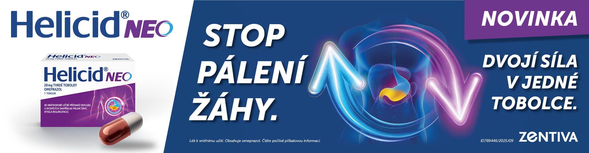 Obrázek HELICID Neo 20 mg 7 tobolek
