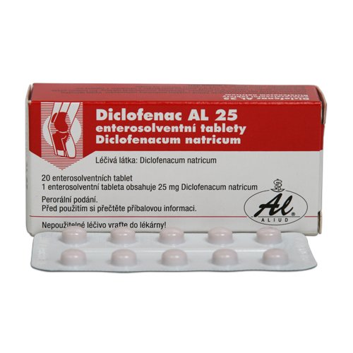 Obrázek DICLOFENAC AL 25 25 mg 20 tablet