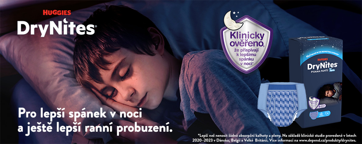 Obrázek DRY NITES® Natahovací kalhotky pro chlapce od 13+ let 9 kusů