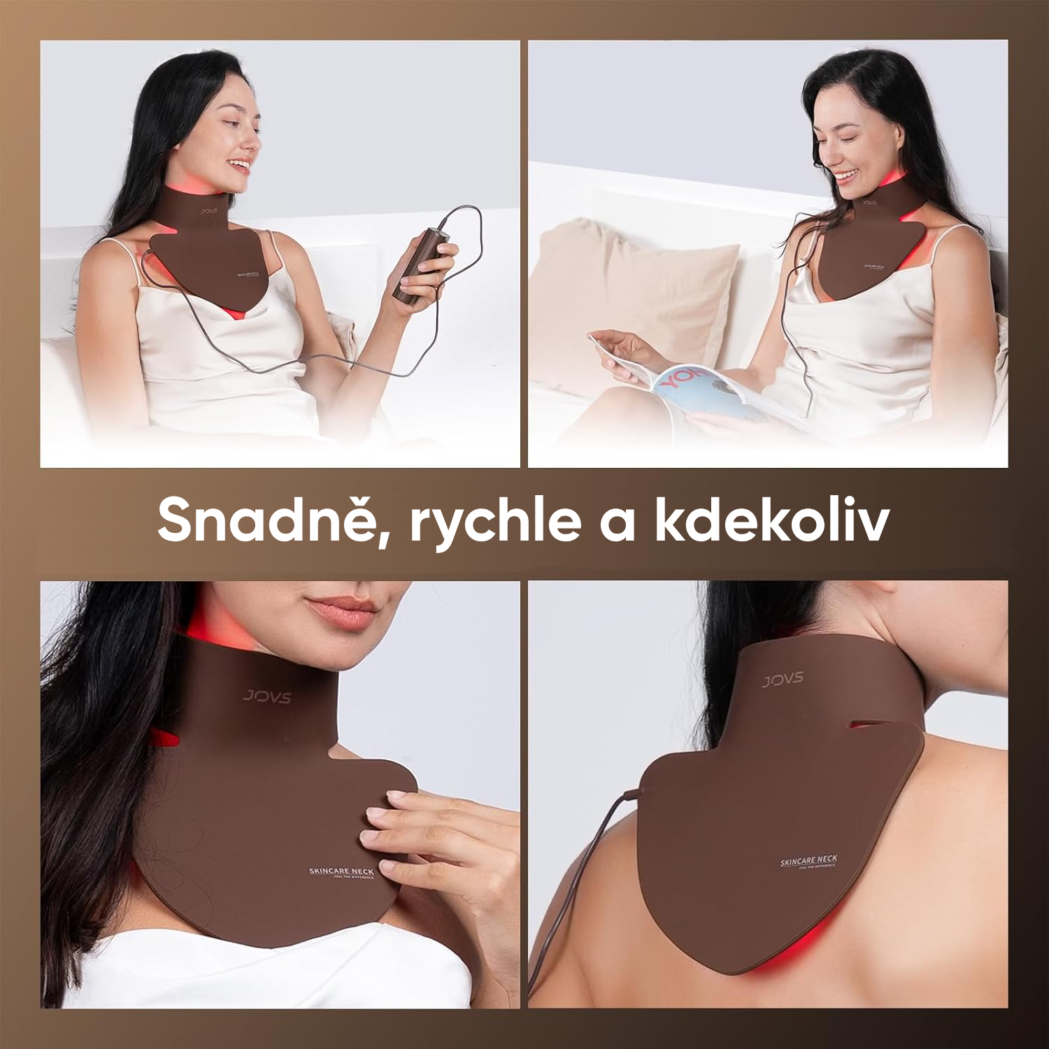 Obrázek JOVS LED světelná maska na krk a hrudník (5)