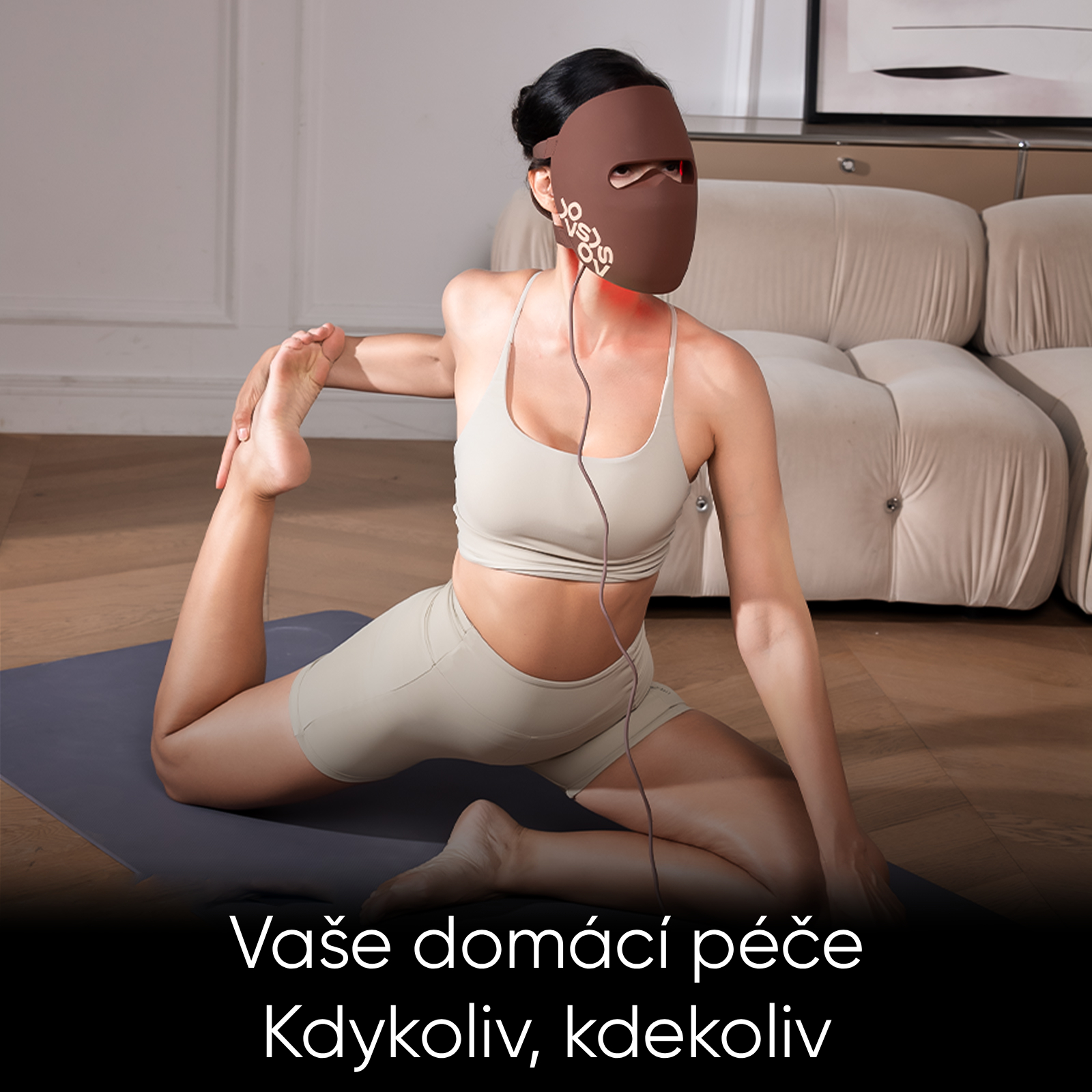 Obrázek JOVS LED světelná terapeutická maska na obličej (2)