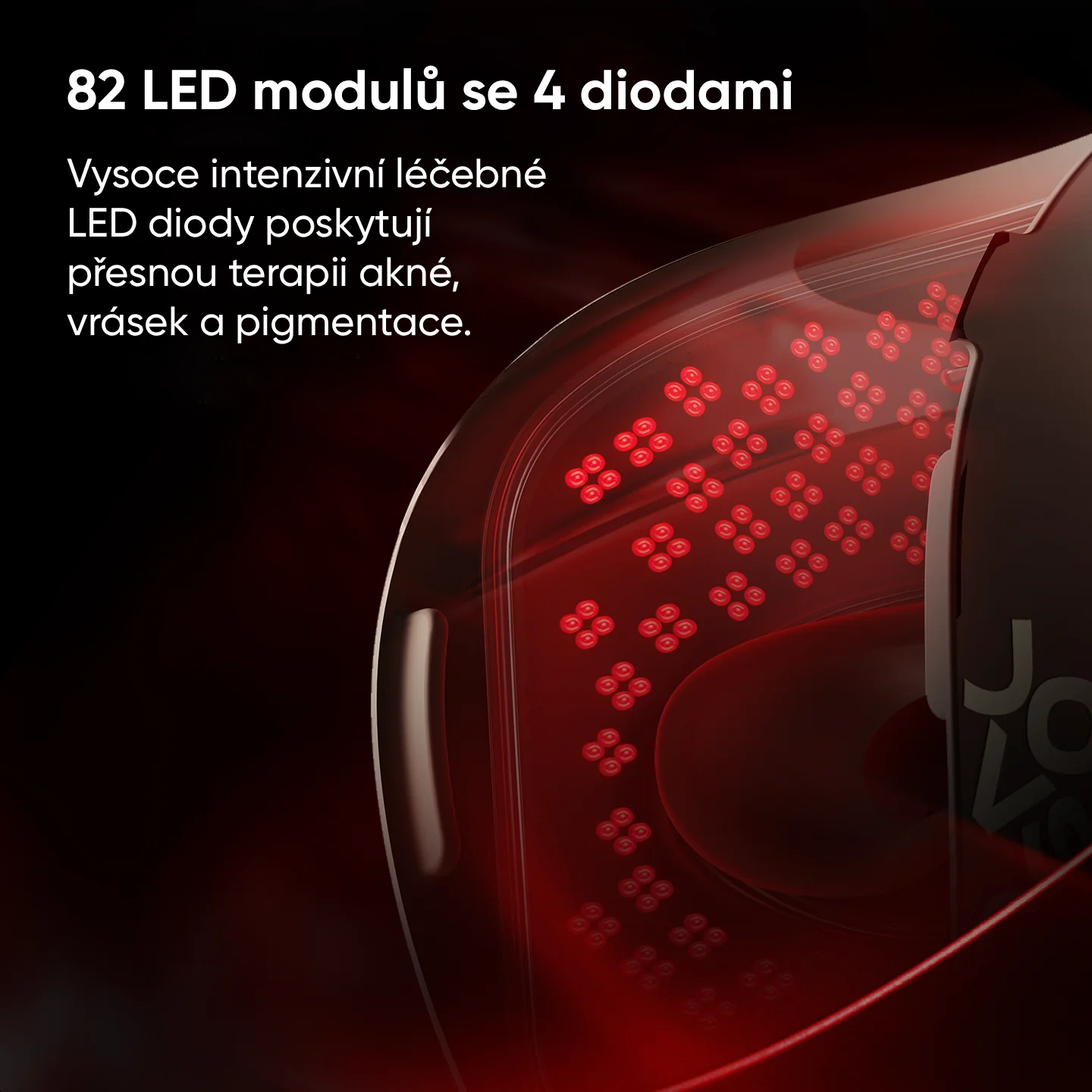 Obrázek JOVS LED světelná terapeutická maska na obličej (4)