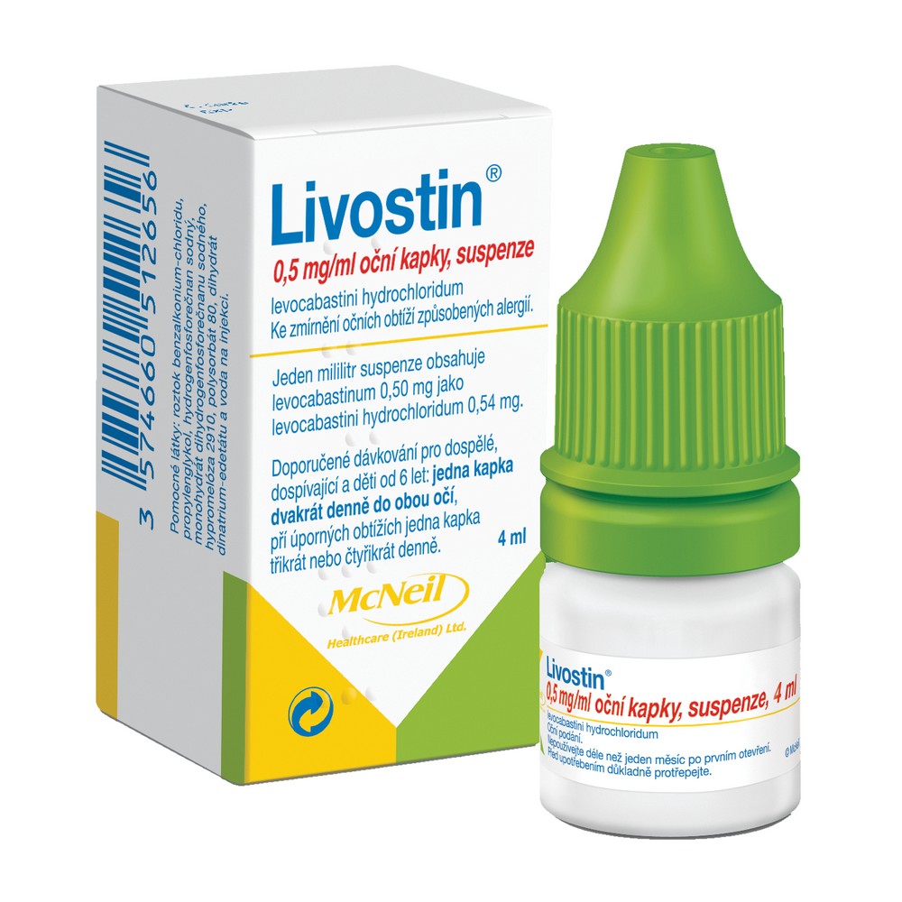 Obrázek LIVOSTIN Oční kapky, suspenze 0.5 mg 4 ml