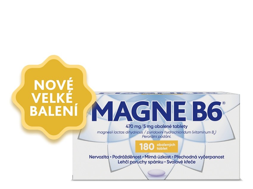 Obrázek MAGNE B6 470mg/5mg 180 tablet (16)