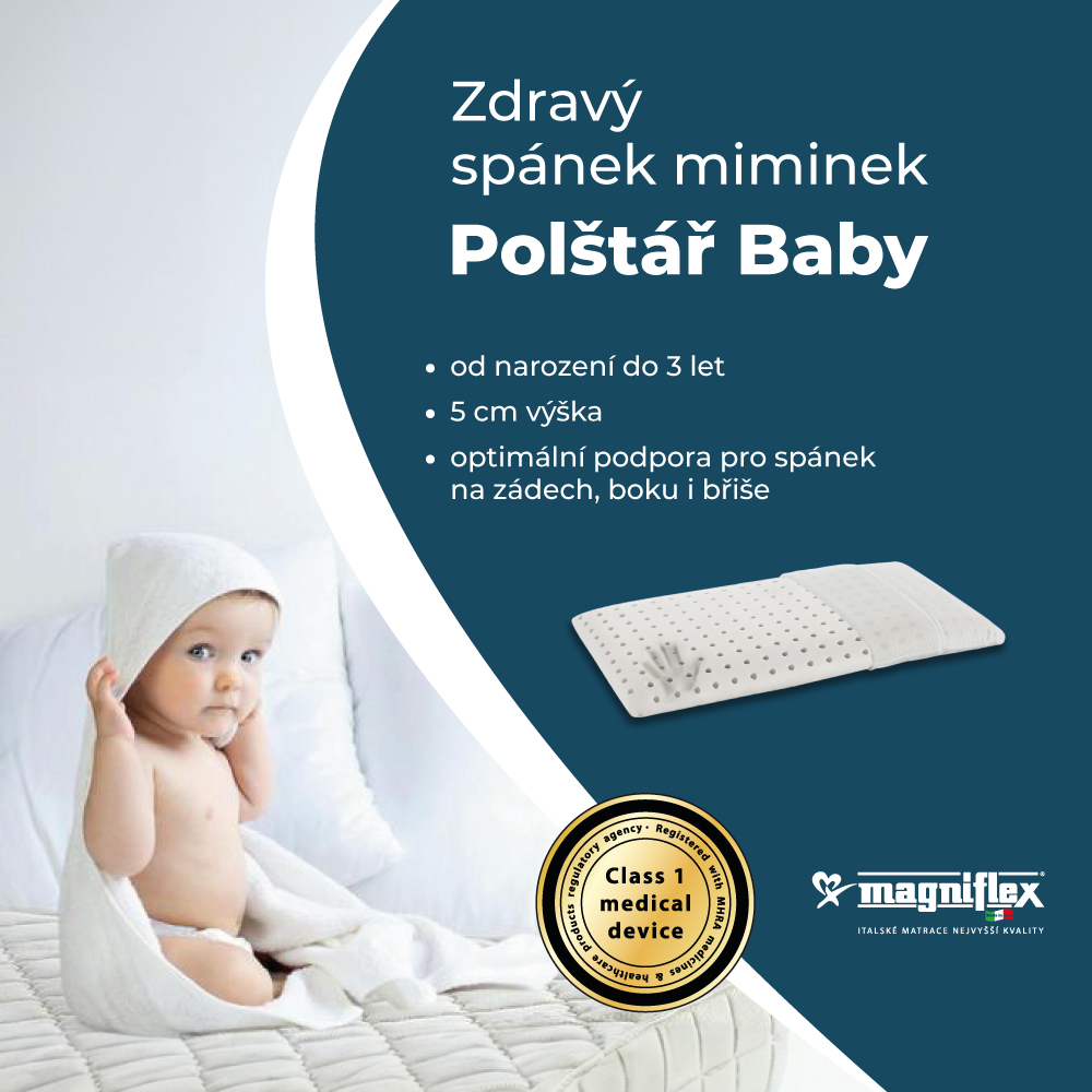 Obrázek MAGNIFLEX Baby zdravotní polštář 50x26x5&nbsp;cm (6)