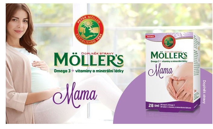 Obrázek MÖLLER´S Mama Omega 3 28 kapslí + vitamíny a minerály 28 tablet