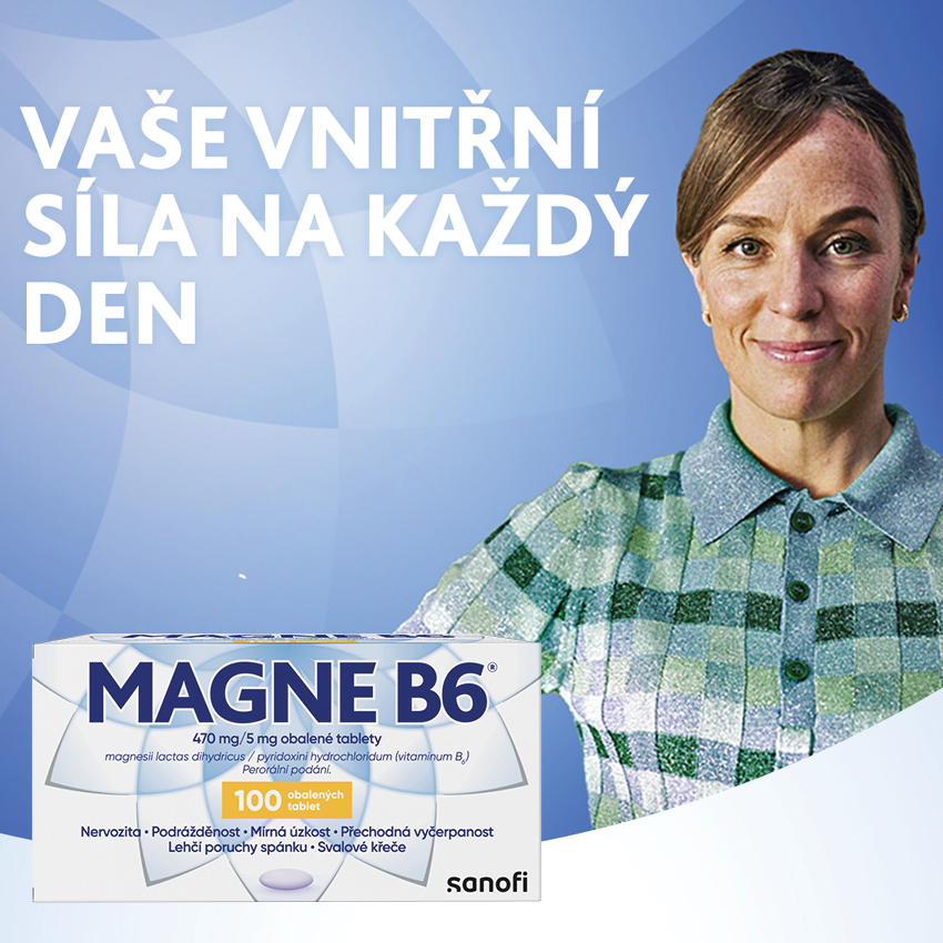 Obrázek MAGNE B6 470 mg / 5 mg 100 tablet