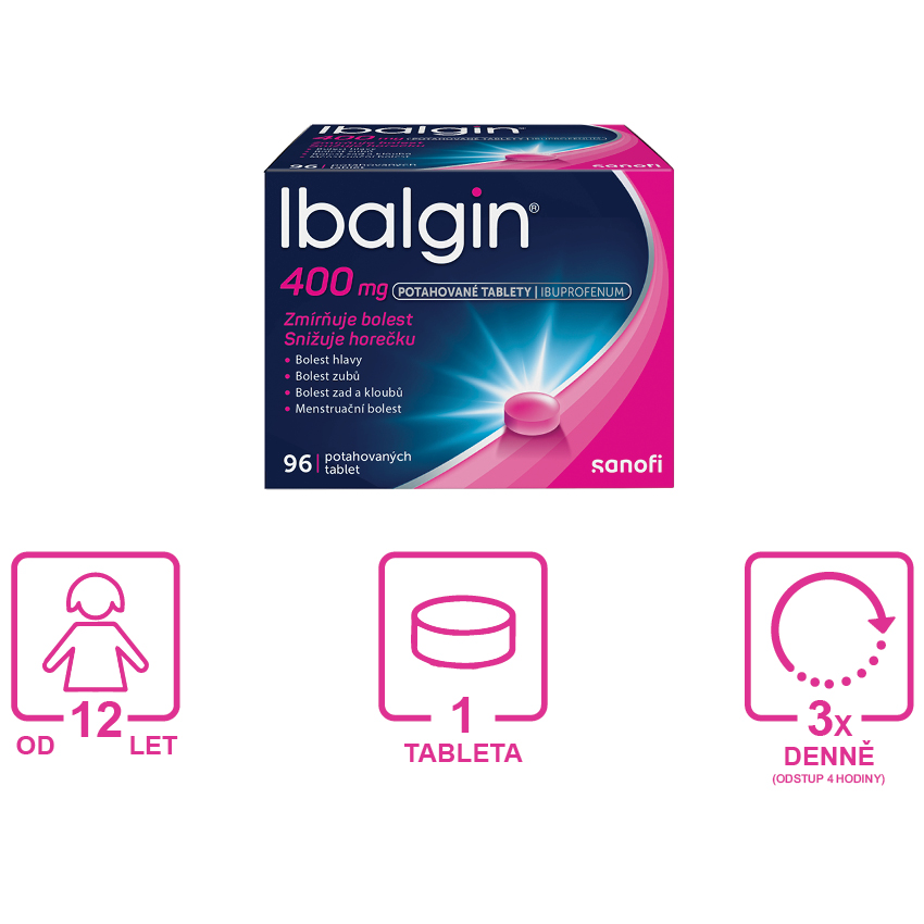 Obrázek IBALGIN 400 mg 96 potahovaných tablet (8)