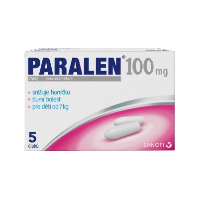 Obrázek PARALEN pro děti 100 mg 5 čípků (7)