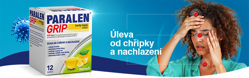 Obrázek PARALEN GRIP Horký nápoj citrón 12 sáčků (6)
