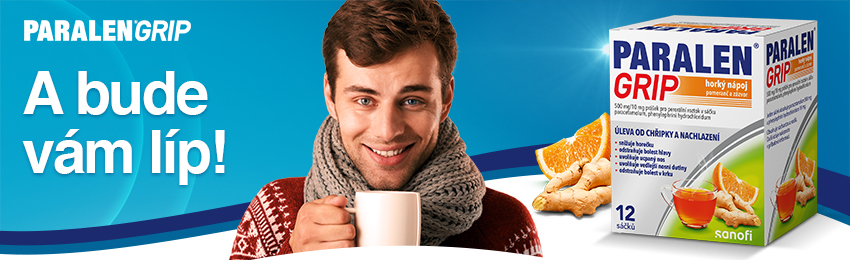 Obrázek PARALEN GRIP Horký nápoj pomeranč a zázvor 12 sáčků