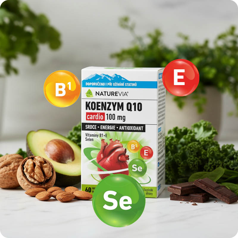 Obrázek NATUREVIA Koenzym Q10 cardio 100 mg 120 kapslí (2)