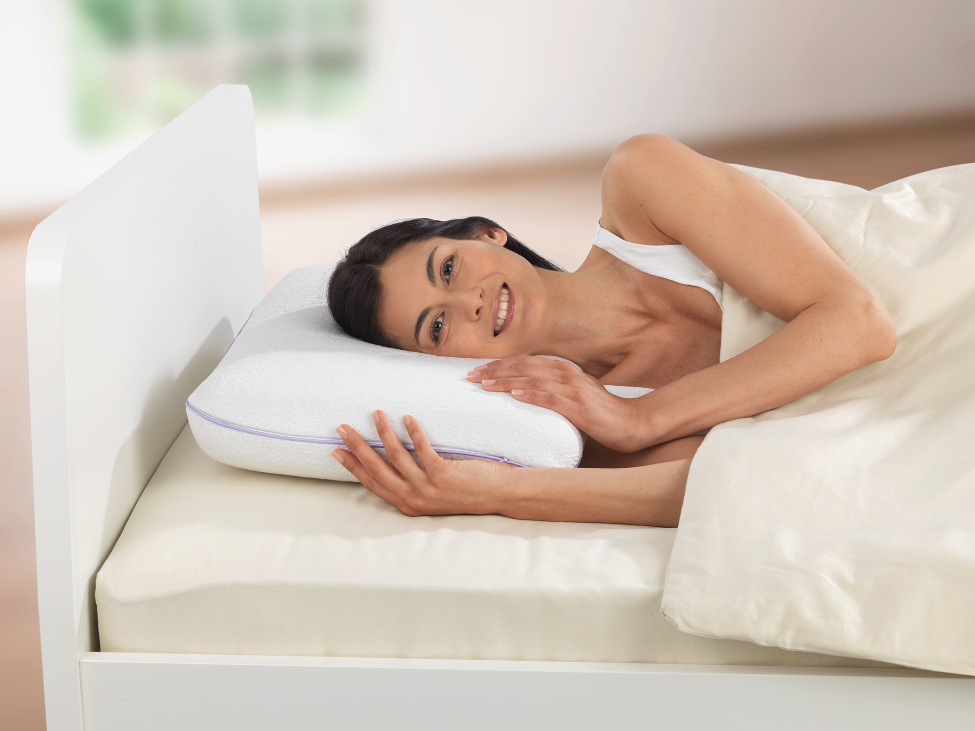 Obr&aacute;zek MAXIMEX Anatomick&yacute; levandulov&yacute; pol&scaron;t&aacute;ř z paměťov&eacute; pěny