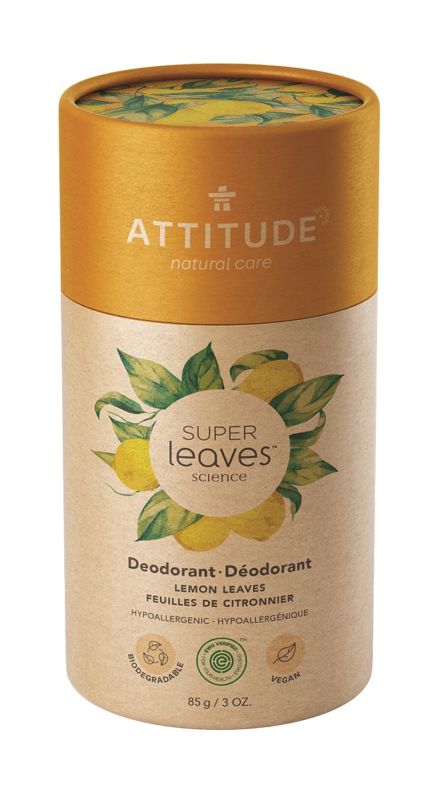 Obrázek ATTITUDE Přírodní tuhý deodorant Super leaves  Citrusové listy 85 g