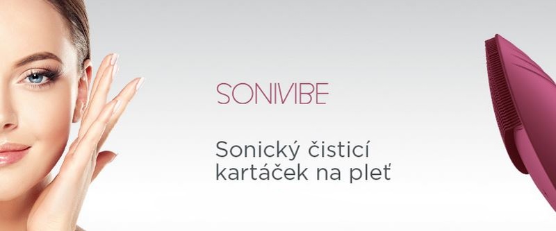 Obrázek SONIVIBE SK9003 Čisticí sonický kartáček na obličej, magenta haze