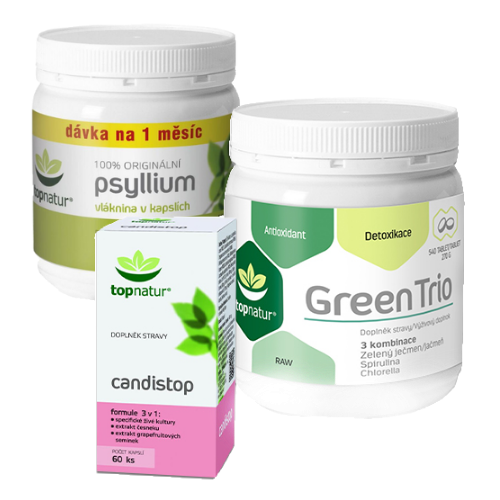  TOPNATUR Chlorella, Spirulina, Psyllium