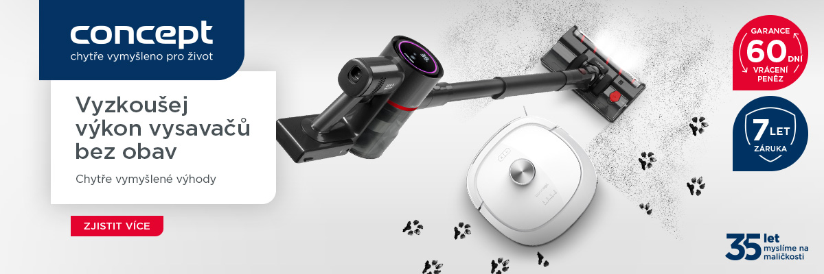 Obr&aacute;zek CONCEPT VP6150 Tyčov&yacute; vysavač 3v1 Ultimate&nbsp;29,6 V UVC