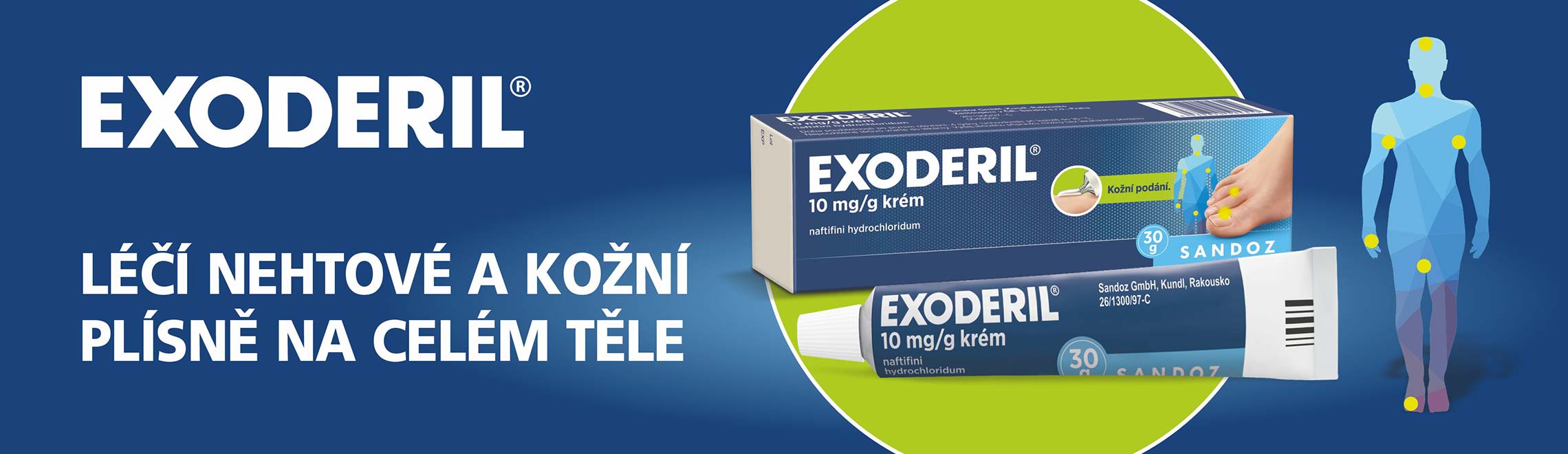 Obr&aacute;zek EXODERIL Kr&eacute;m 10&nbsp;mg 30&nbsp;g