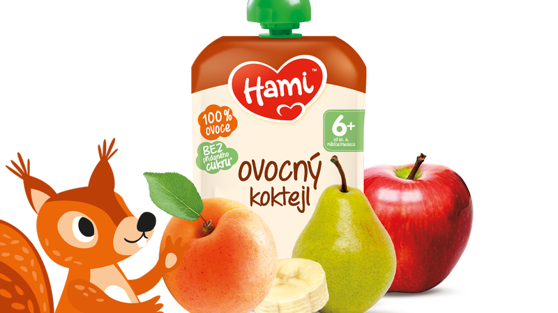 Obrázek HAMI Kapsička ovocný koktejl 100 g