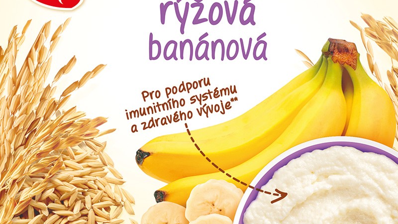 Obrázek HAMI Nemléčná kaše rýžová banánová 4m+ 170 g