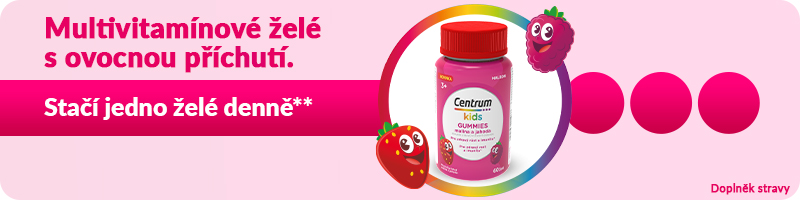 Obrázek CENTRUM Kids gummies multivitamín pro děti malina a jahoda želé 60 kusů (2)