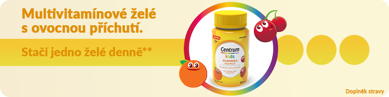 Obrázek CENTRUM Kids gummies multivitamín pro děti multifruit želé 60 kusů (2)